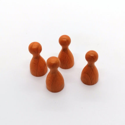 houten pion "Halmakegel" - ca. 12x24 mm - oranje