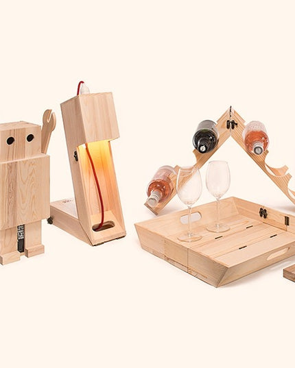 wijnkist - "winelight" - FSC 100%