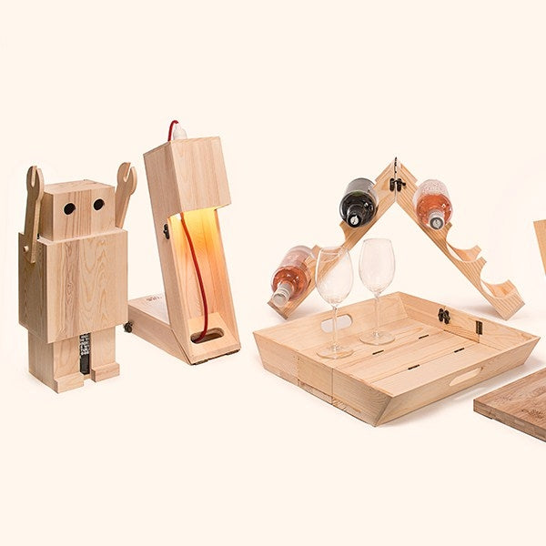 wijnkist - "winelight" - FSC 100%