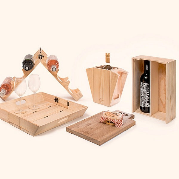 wijnkist - "winelight" - FSC 100%