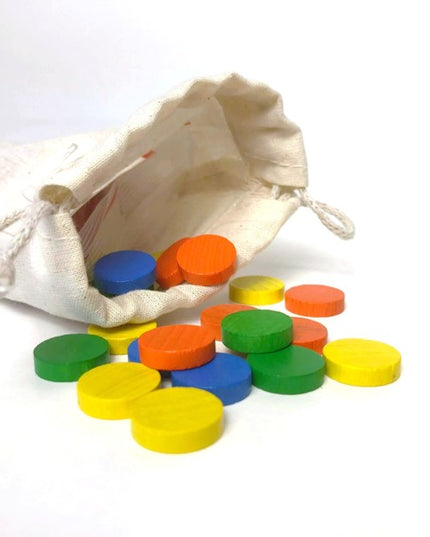 katoenen zak ca. 9x13 cm