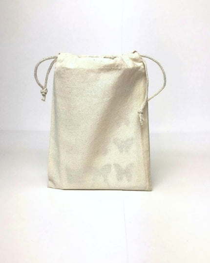 katoenen zak ca. 19x14 cm