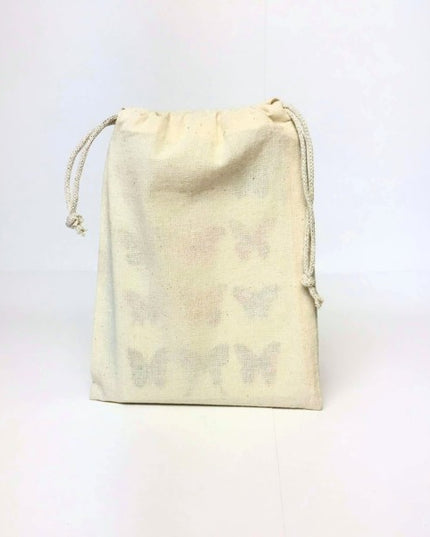 katoenen zak ca. 19x14 cm