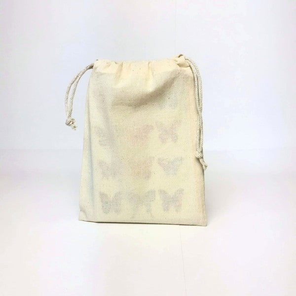 katoenen zak ca. 19x14 cm