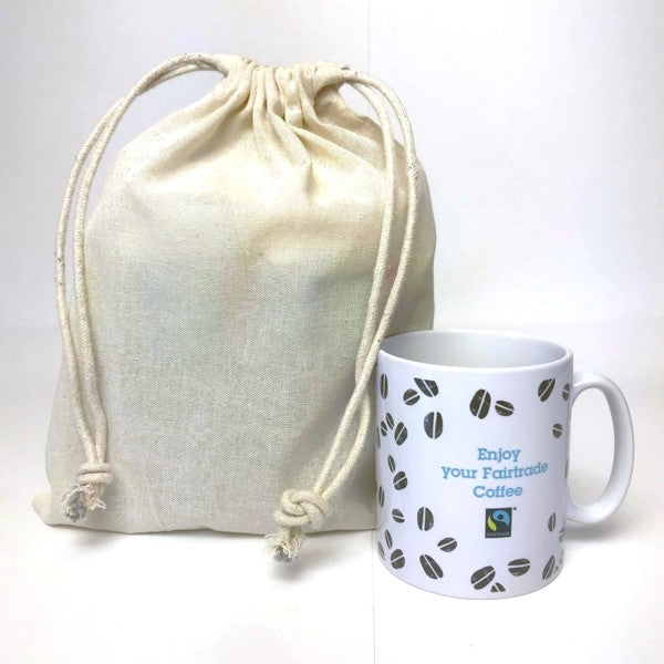 katoenen zak ca. 24x29 cm