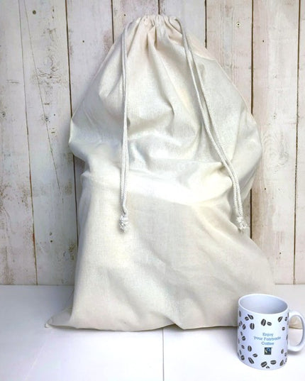 katoenen zak ca. 50x75 cm