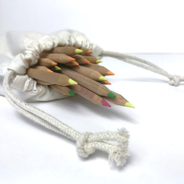 BIO- & Fairtrade katoenen zak met touwsluiting ca. 15x20 cm