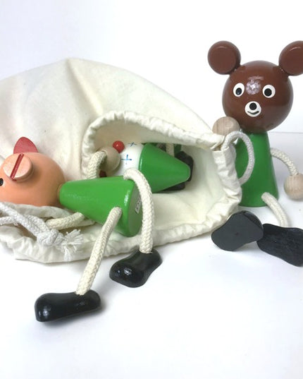 BIO- & Fairtrade katoenen zak met touwsluiting ca. 25x30 cm