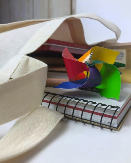 BIO-katoen tas ca. 38x42 cm - 31 cm