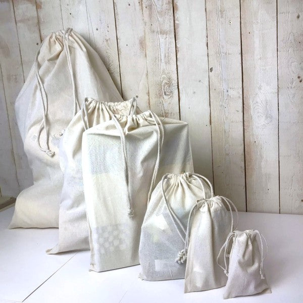 katoenen zak ca. 24x29 cm