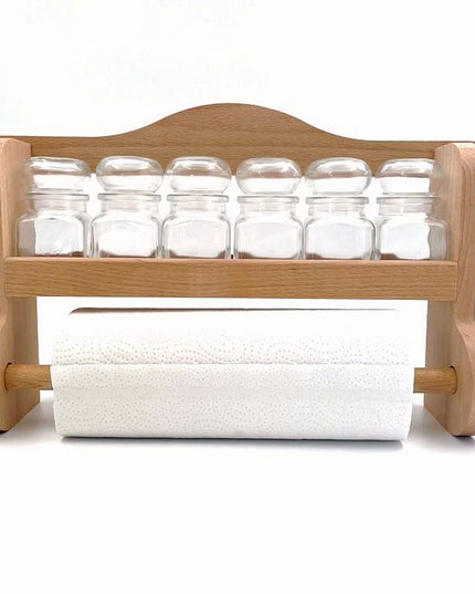 kruidenrek + 6 glazen potjes 120ml & rek