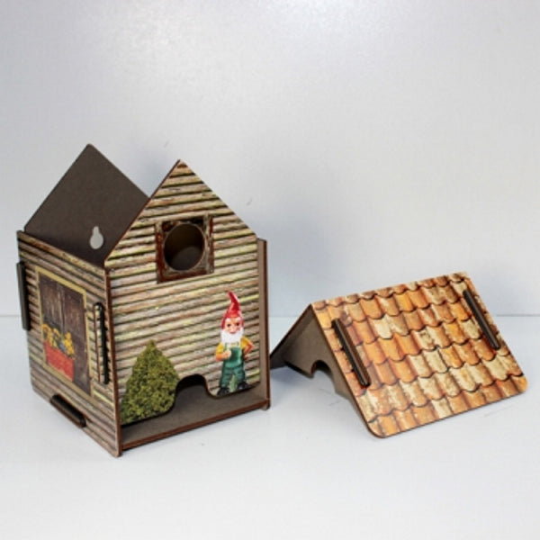 WC-rolhouder "tuinhuis"