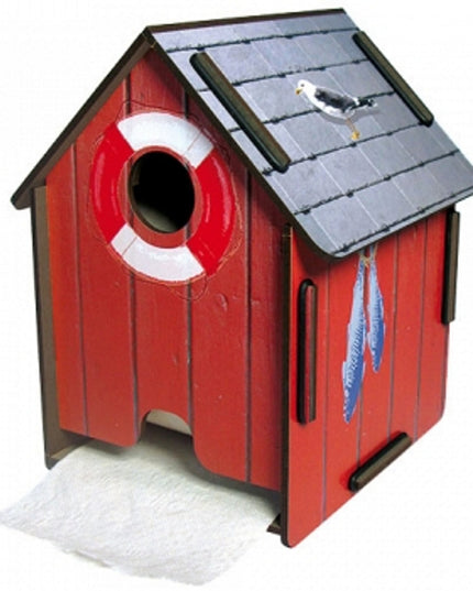 WC-rolhouder "boothuis rood"
