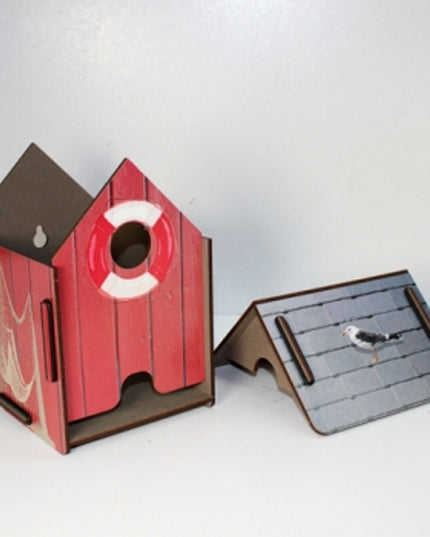 WC-rolhouder "boothuis rood"