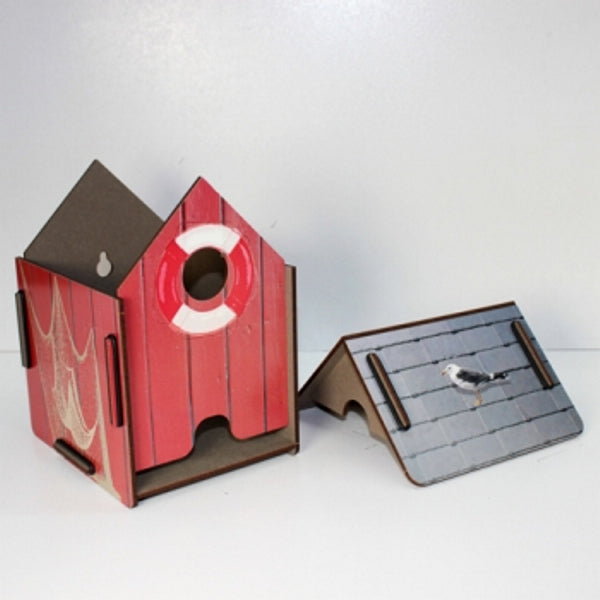 WC-rolhouder "boothuis rood"