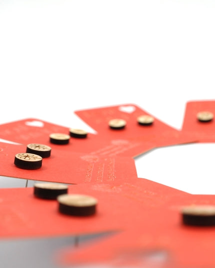 Houten oorbellen - Mix van 12 - Natuur