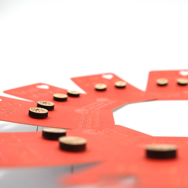 Houten oorbellen - Mix van 12 - Natuur