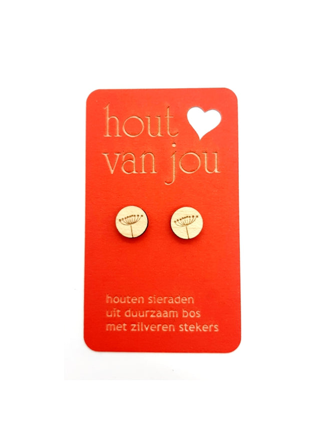 Boucles d'oreilles en bois - Graines 2