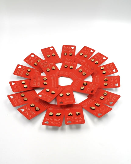 Houten oorbellen - Zaden 2