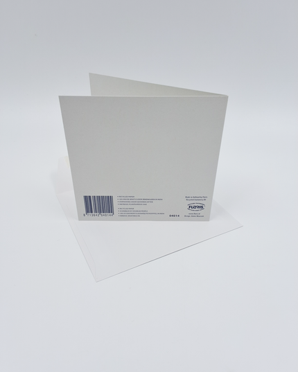 Vierkante wenskaart hortensia, "Sorry"