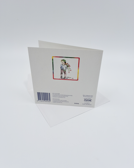 Vierkante wenskaart kind, "Sorry"