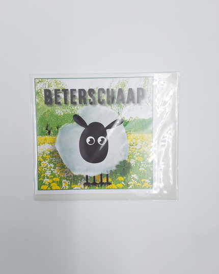 Vierkante wenskaart "Beterschaap!"