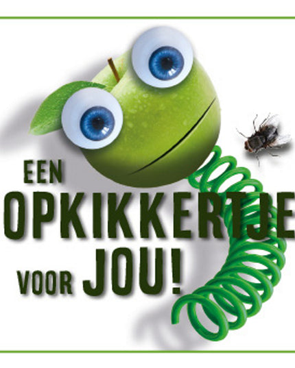Vierkante wenskaart "Een opkikkertje voor jou"