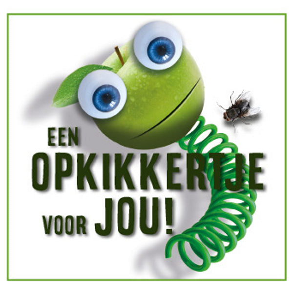 Vierkante wenskaart "Een opkikkertje voor jou"