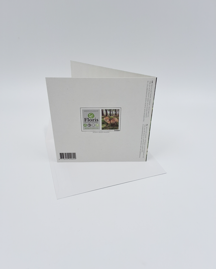 Vierkante wenskaart "Be Wild, Be Clever, Be Free!"