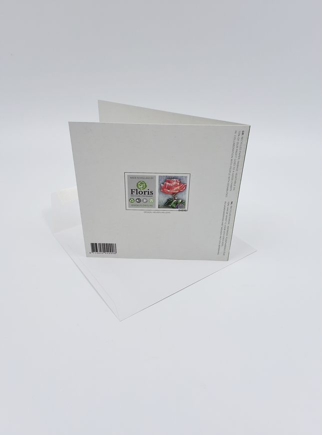 Vierkante wenskaart "Lots of love…"