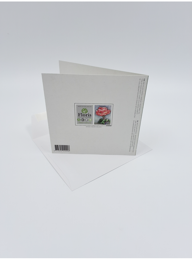 Vierkante wenskaart "Lots of love…"