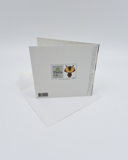 Vierkante wenskaart "Hello tiger!"