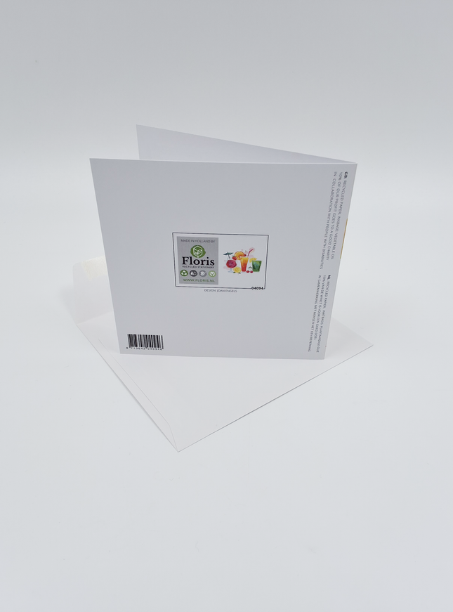 Vierkante wenskaart "Time to Party!"