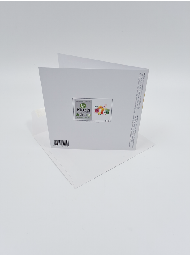 Vierkante wenskaart "Time to Party!"