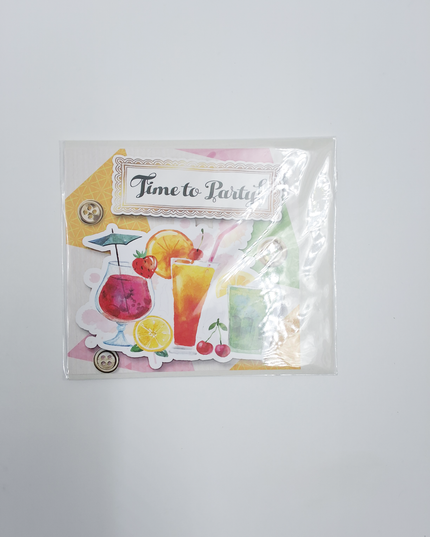 Vierkante wenskaart "Time to Party!"