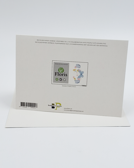 Wenskaart blauwe vlinders