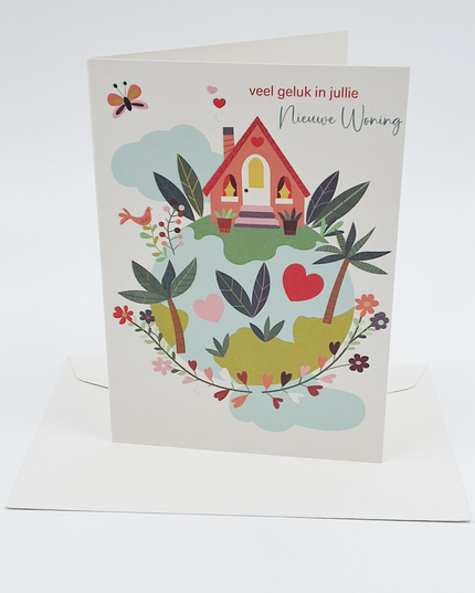 Wenskaart veel geluk in jullie nieuwe woning