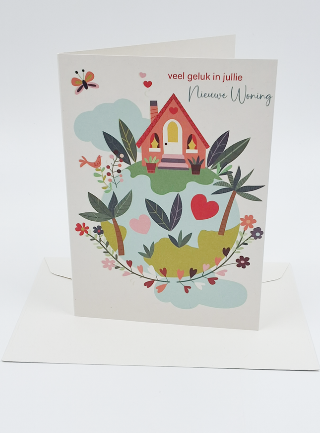 Wenskaart veel geluk in jullie nieuwe woning