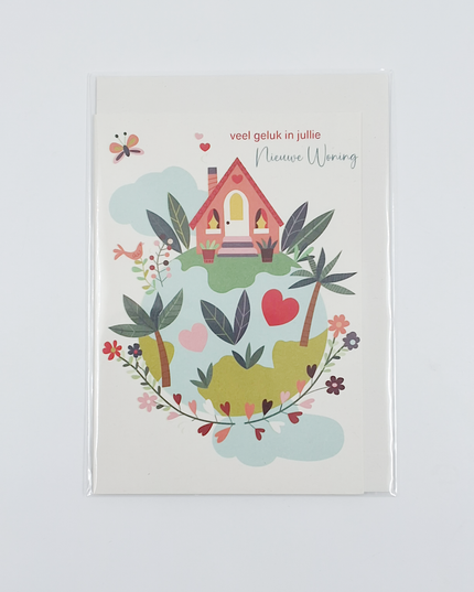 Wenskaart veel geluk in jullie nieuwe woning