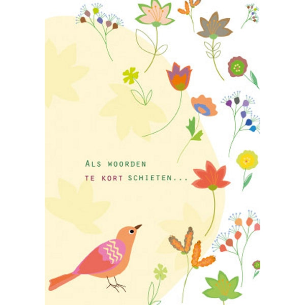 Wenskaart als woorden te kort schieten