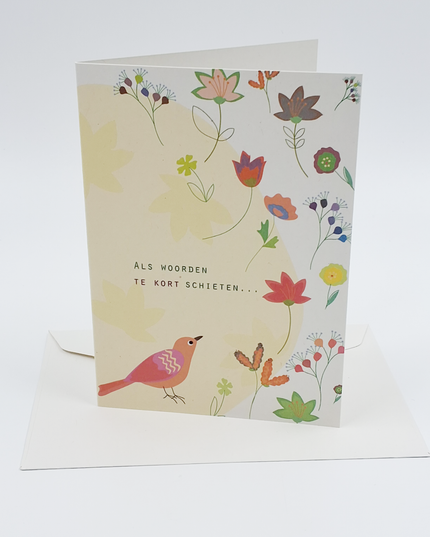Wenskaart als woorden te kort schieten