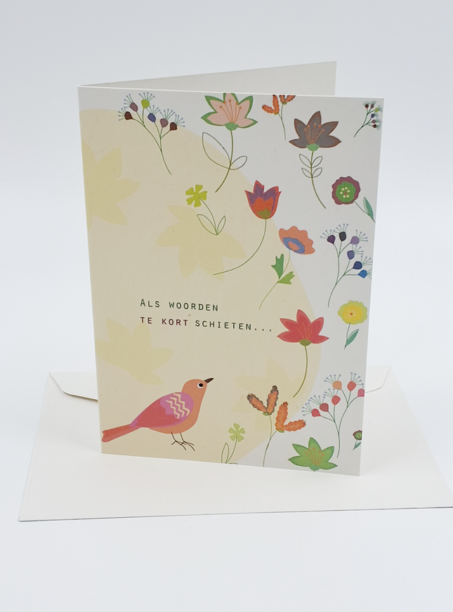 Wenskaart als woorden te kort schieten