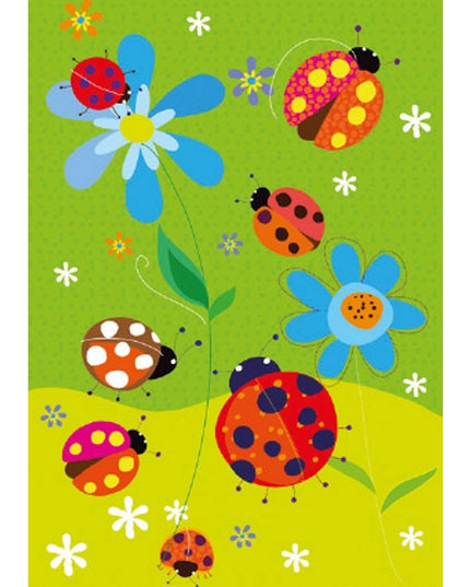 Wenskaart lieveheersbeestjes