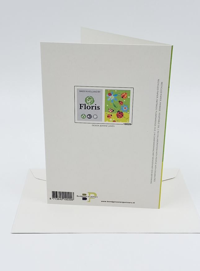 Wenskaart lieveheersbeestjes