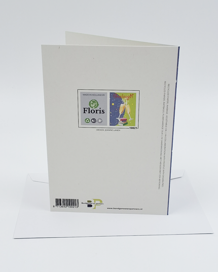 Wenskaart geslaagd, glazen