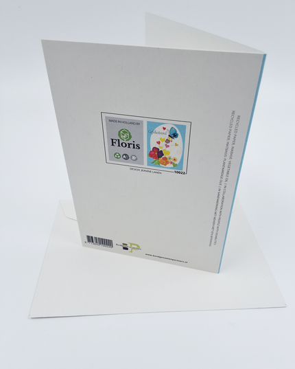 Wenskaart vlinder HG