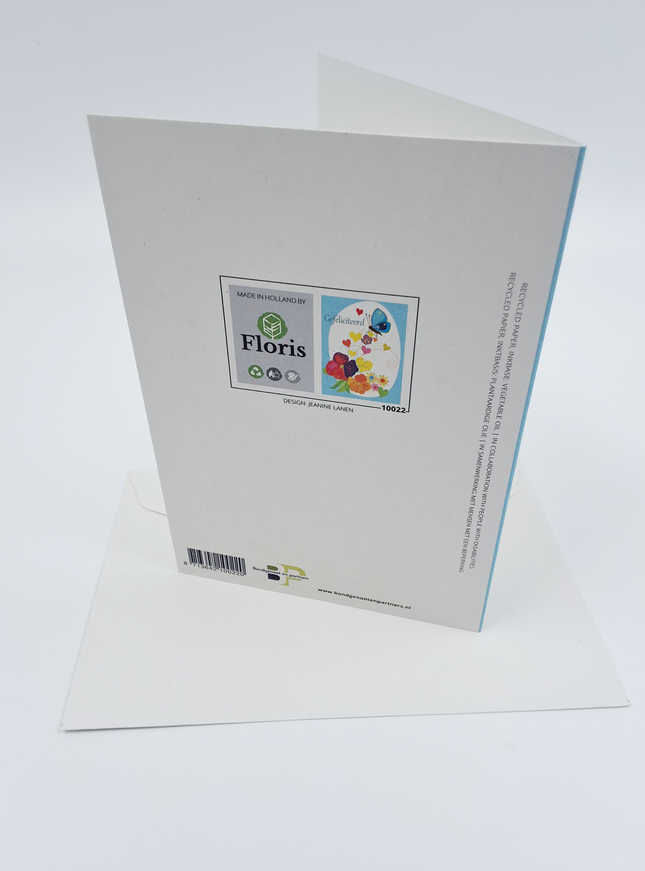 Wenskaart vlinder HG