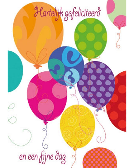 Wenskaart ballonnen HG