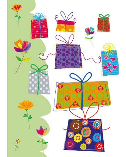 Wenskaart diverse pakjes