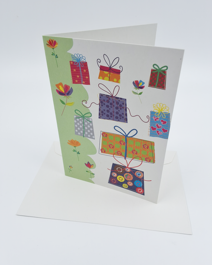 Wenskaart diverse pakjes